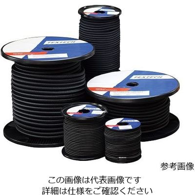 テックス・テクノロジー ショックコード 50m巻 黒 Φ3mm 110460 1巻 4-2487-01（直送品）