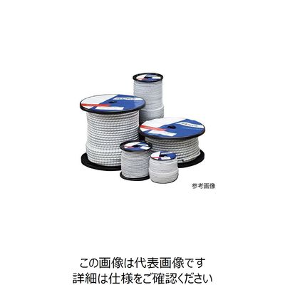 テックス・テクノロジー ショックコード 50m巻 白 Φ6mm 110447 1巻 4-2486-04（直送品）