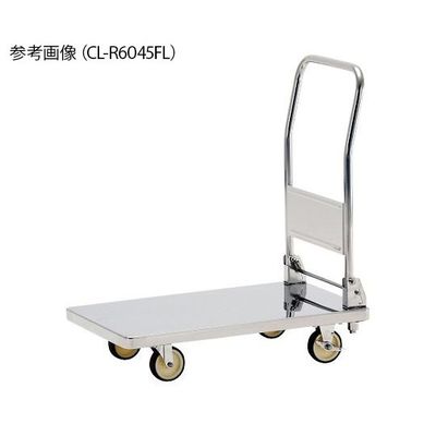 テックサス ハンドル折りたたみ式ステンレス台車 R加工 CL-R9060FL 1台 4-1964-03（直送品）