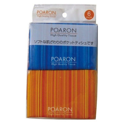 和光製紙 ポアロン ポケットティッシュ 4903635210010 1セット(6個×50パック)（直送品）
