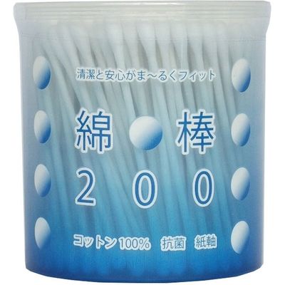 綿棒円筒ケース 4976558005537 1セット（200本×30） 平和メディク（直送品）