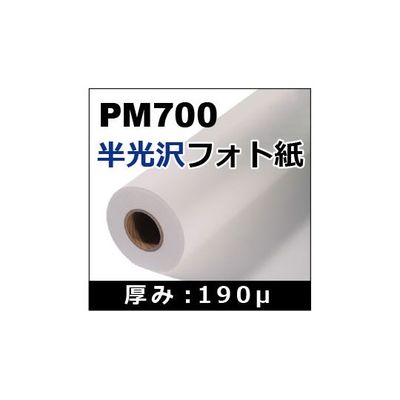 ケイエヌトレーディング 半光沢フォト紙 1118mm×30m PM700 1本 62-9218-15（直送品）