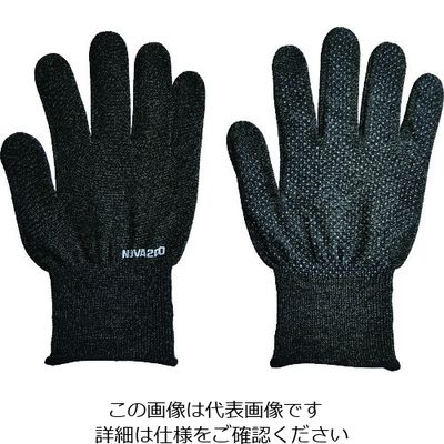 イーアクセス NOVA 銅抗菌手袋 L ブラックミックス NOVA200-BK-L 1双 225-0138（直送品）