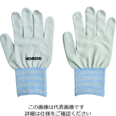 イーアクセス NOVA 銅抗菌手袋 L アイボリーミックス NOVA200-WH-L 1双 225-0133（直送品）