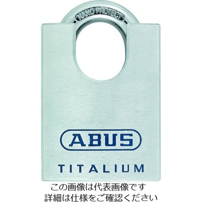 ABUS SecurityーCenter シャックルガード付シリンダー南京錠 TITALIUM 96CSTI/60 1個 201-3512（直送品）