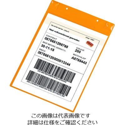 TARIFOLD PVCポケット(マグネットタイプ)A4縦型 イエロー 170104 1セット(5枚) 195-1758（直送品）