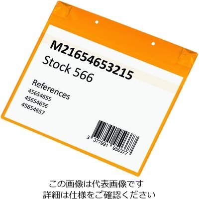 TARIFOLD PVCポケット(マグネットタイプ)A4横型 イエロー 170114 1セット(5枚) 195-1762（直送品）