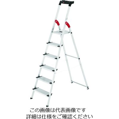 長谷川工業 ハセガワ 上枠付踏台 Lー80 6ステップ(17775) L80-6 1台 177-7223（直送品）