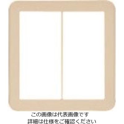 パナソニック Panasonic ワイド21プレート2レン・ベージュ WTC7102F 1セット(10個) 157-6788（直送品）