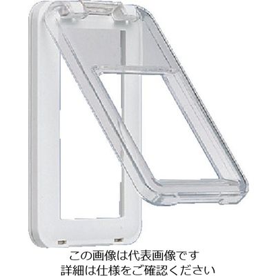 パナソニック Panasonic ワイド21保護カバー付SWプレート(1連 WTC79513W 1個 159-0919（直送品）