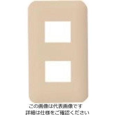 パナソニック Panasonic ワイド21コンセントプレート簡易耐火 WTF7702F 1セット(10個) 159-0849（直送品）