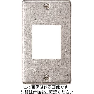 パナソニック Panasonic フルカラーステンレス角型埋込コンプレート WN7621K 1セット(5個) 158-9427（直送品）