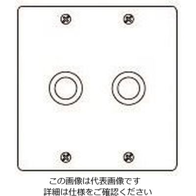 パナソニック Panasonic フルカラーステンレス電話線プレート2連 WN7682K 1セット(5個) 158-3114（直送品）