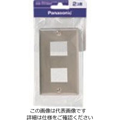 パナソニック Panasonic フルカラーステンレスプレート2コ用 WN7602KP 1セット(10個) 144-5263（直送品）