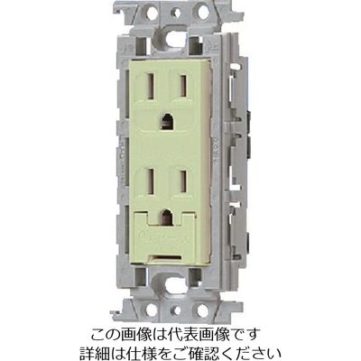 パナソニック Panasonic 埋込アースターミナル付ダブルコン WTF113248LG 1セット(5個) 157-6711（直送品）