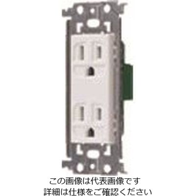 パナソニック Panasonic アドバンスS埋込接地ダブルコンセント WTL13123W 1セット(10個) 158-9532（直送品）