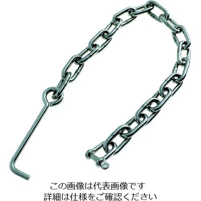 トラスコ中山 TRUSCO ステンレス アンカー付きチェーン 6mm チェーン長さ500mm TGCH-6 1個 208-2962（直送品）