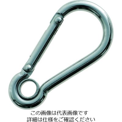 トラスコ中山 TRUSCO ステンレススナップフック AE型(リング付) 線径Φ4×開口7mm TSF-4AE 1個 208-2965（直送品）
