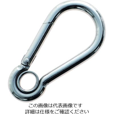 トラスコ中山 TRUSCO ステンレススナップフック AW型(リング付) 線径Φ4×開口7mm TSF-4AW 1個 208-2966（直送品）