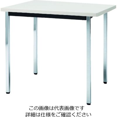 トラスコ中山 TRUSCO 会議用テーブル 900X900XH700 角脚 下棚無し ホワイト TDS0990-W 1台 208-2249（直送品）