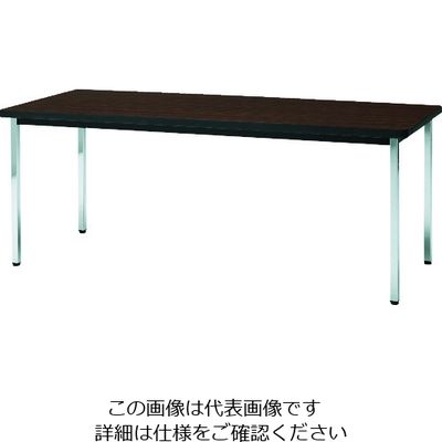 トラスコ中山 TRUSCO 会議用テーブル 1800X600XH700 角脚 下棚無し ローズ TDS1860-RO 1台 208-2275（直送品）