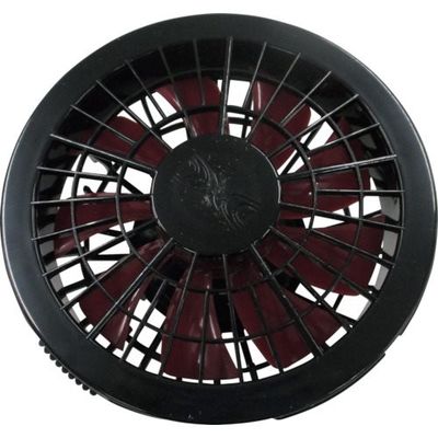 空調服 ワンタッチファン ブラックXレッド(1個入り) FAN1262BR 1個 121-6603（直送品）