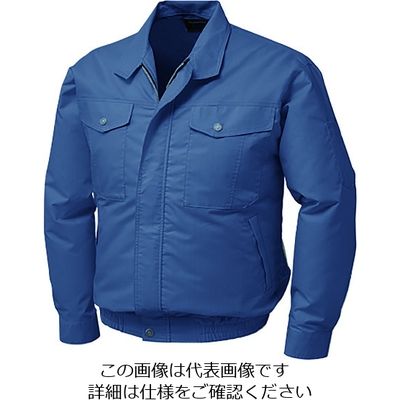 空調服 綿・ポリ混紡制電ウエアのみ ダークブルー L KU91710-C14-S3 1着 111-2147（直送品）