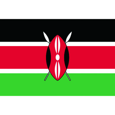 東京製旗 国旗No.1(70×105cm) ケニア 416261 1枚 207-3765（直送品）