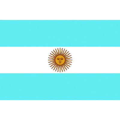 東京製旗 国旗No.2(90×135cm) アルゼンチン 426108 1枚 207-3841（直送品）