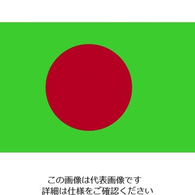 東京製旗 国旗No.2(90×135cm) バングラディシュ 426615 1枚 207-3817（直送品）