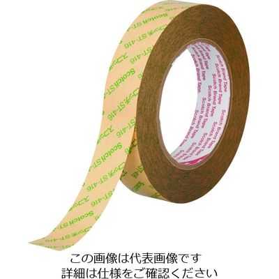 スリーエム ジャパン 3M ポリエステル基材両面粘着テープ STー416P 25mmx30m ST416P 25X30 1P 1巻（直送品）
