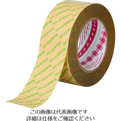 スリーエム ジャパン 3M ポリエステル基材両面粘着テープ STー416P 50mmx30m ST416P 50X30 1P 1巻（直送品）