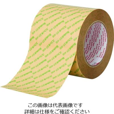 スリーエム ジャパン 3M ポリエステル基材両面粘着テープ STー416P 100mmx30m ST416P 100X30 1P 1巻（直送品）