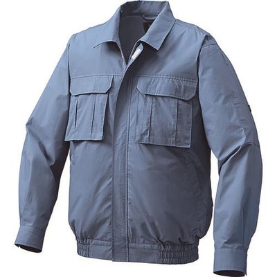 空調服 綿薄手脇下マチ付き空調服[[R下]] ウェアのみ ライトブルー L KU91900C24S3 1着 213-1951（直送品）