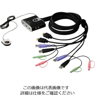 ATEN KVMPスイッチ 2ポート/HDMI/USB/オーディオ CS692 1台 115-2991（直送品）