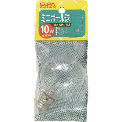 朝日電器 ELPA ボール球10W G-82H(C) 1個 202-2487（直送品）