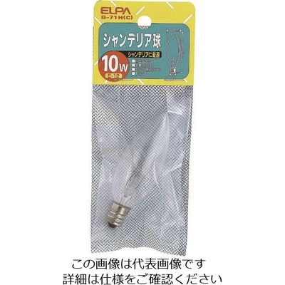朝日電器 ELPA シャンデリア E12 G-71H（C） 1個 202-2544（直送品）