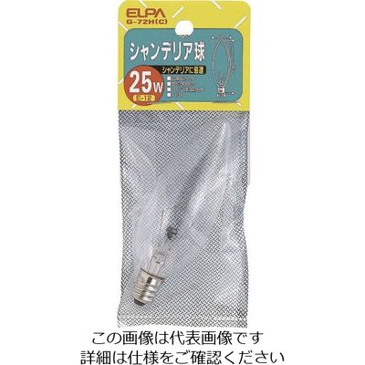 朝日電器 ELPA シャンデリア E12 G-72H(C) 1個 167-9103（直送品）
