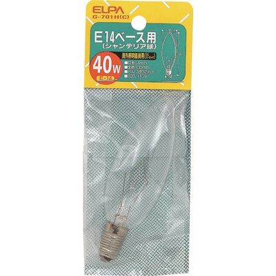 朝日電器 ELPA シャンデリア40W G-701H(C) 1個 202-2574（直送品）