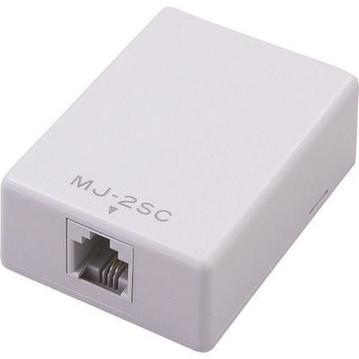 朝日電器 ELPA モジュラーコンセント6極2芯C付 TEA-021 1個 167-9130（直送品）