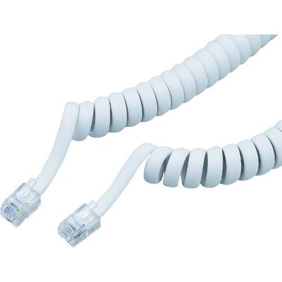 朝日電器 ELPA TEL用 受話器コード 0.3m TEW-J003 1本 168-2283（直送品）