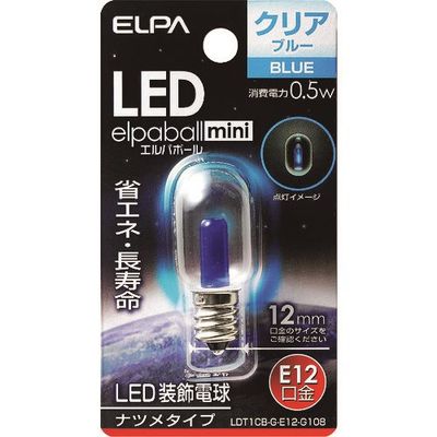 朝日電器 ELPA LED電球 ナツメ E12 LDT1CB-G-E12-G108 1個 202-2539（直送品）