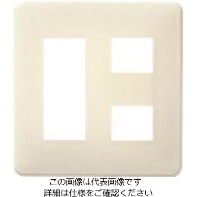 パナソニック Panasonic フルカラーモダンプレート5コ用・W WN6005W 1セット(10個) 158-3120（直送品）