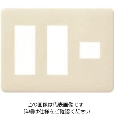 パナソニック Panasonic フルカラーモダンプレート7コ用・W WN6007W 1セット(5個) 158-1464（直送品）