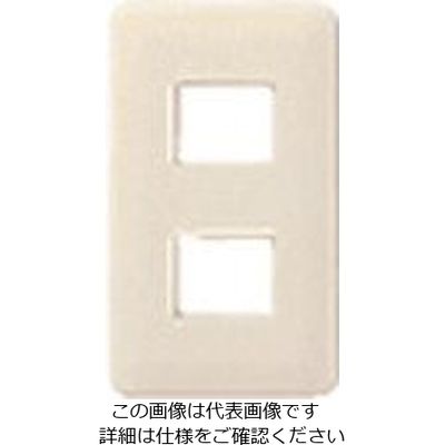 パナソニック Panasonic フルカラー簡耐モダンプレート2コ用・W WN6702W 1セット(5個) 159-0981（直送品）