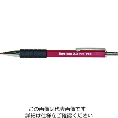 不易糊工業 フエキ 建築用筆記用具 スーパーノックシャープペンシル 芯削り付 芯径2.0mm 赤 SPL20RH 1本 201-8982（直送品）