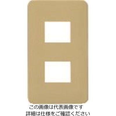 パナソニック Panasonic フルカラーモダンプレート2コ用・Y WN6002Y 1セット(10個) 158-4608（直送品）