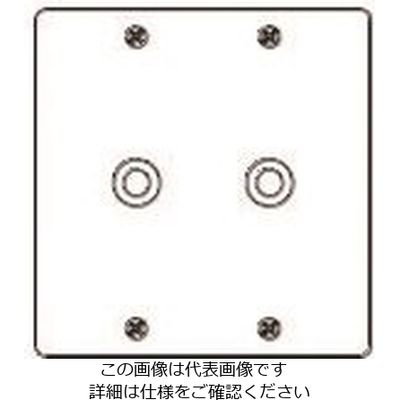 パナソニック Panasonic フルカラー新金属電話線プレート2連 WN7582 1セット(5個) 158-1503（直送品）