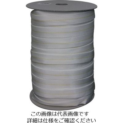 ユタカメイク ベルト ナイロン袋織ベルトボビン巻 25mm×1m FN-2510 1セット(100m:1m×100m) 113-2337（直送品）