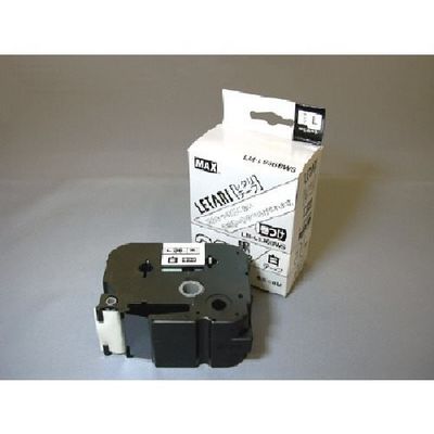 マックス MAX ビーポップミニ用ラミネートテープ LMーL536BWS ケーブルマーキング用 白×黒文字 36mm幅×8m巻 1巻（直送品）